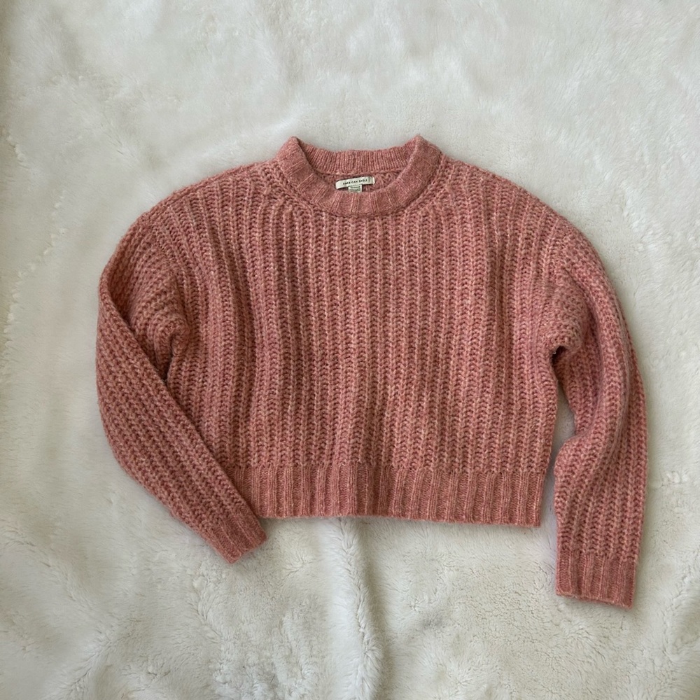 American Eagle Pink Super Soft Sweater